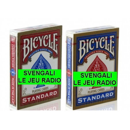 Jeu De Cartes Bicycle Svengali Rouge | Tour De Magie Facile, Format Poker, Qualité USPCC, Notice En Français